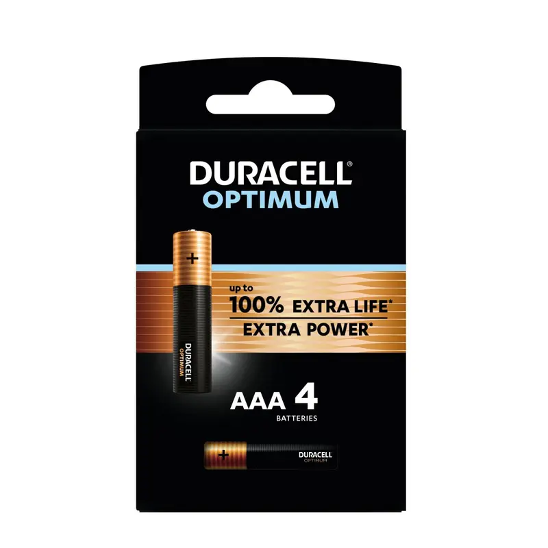 Duracell optimum formato AAA blister 4 pz.