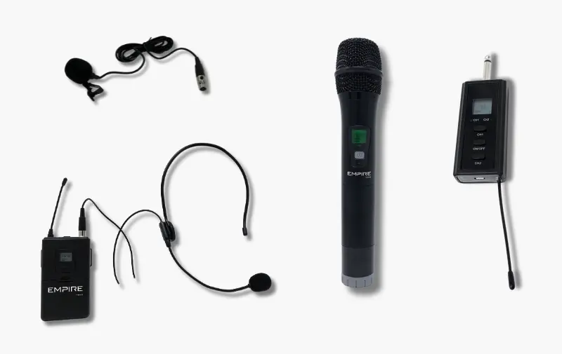 EMPIRE MEDIA KIT RICEVITORE UHF + MIC ICE + MIC NECK