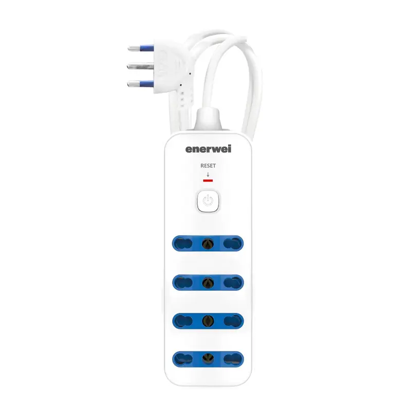 Enerwei Multipresa Bipasso con Interruttore e Protezione | 4, 5 o 6 Uscite