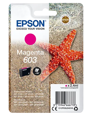 EPSON CARTUCCIA INK MAGENTA, STELLA MARINA, 603