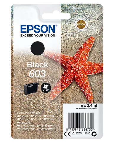 EPSON CARTUCCIA INK NERO, STELLA MARINA, 603