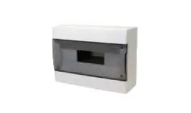 FAEG Centralino 12 moduli tecnopolimero bianco sportello trasparente fumè FG14412B