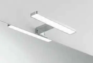 FANEUROPE APPLIQUE LED CRUISE CROMO FISSAGGIO PARETE/SPECCHIO 5 2W 550LM 4000K IP44CM 28x8x11CM SPOT-B-CRUISE