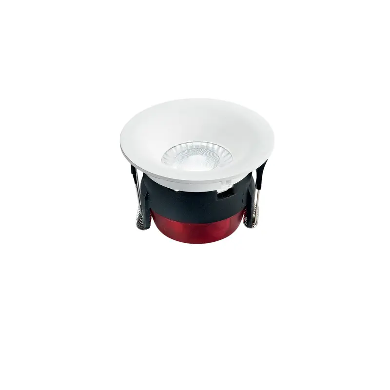 Faretto ad incasso LED HYDE rotondo in alluminio bianco 8W 750lm Dimmerabile con funzione CCT 8.5 cm. IP44 INC-HYDE-BCO