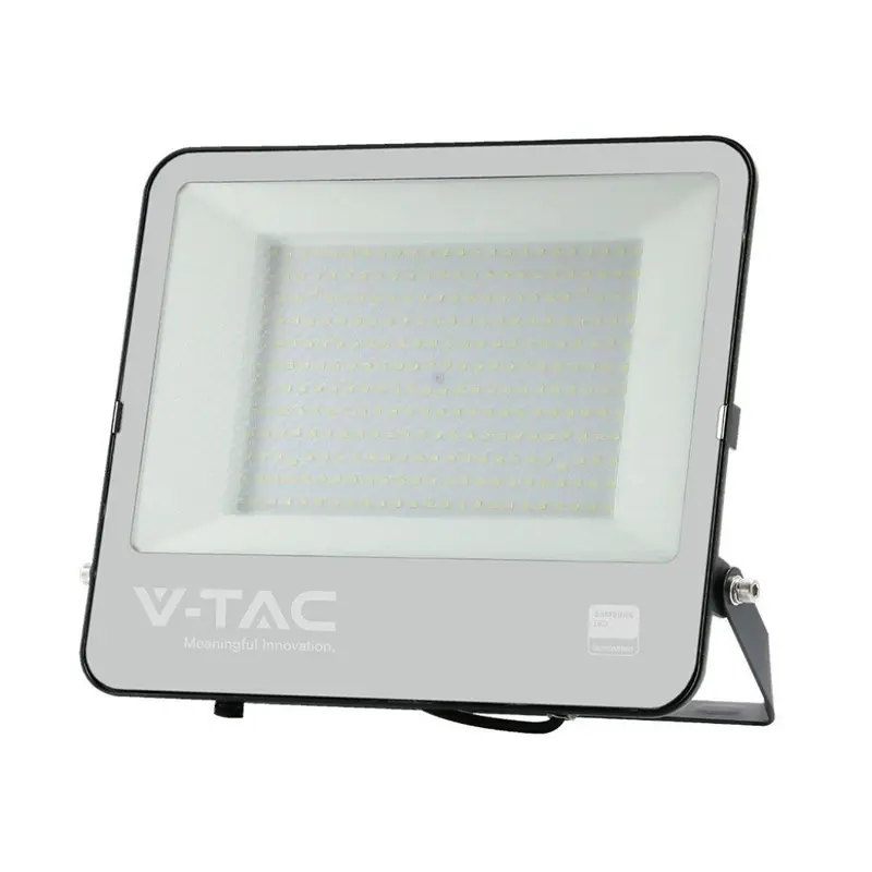 Faro LED V-TAC SMD Chip Samsung 200W Cavo 1m Colore Nero 4000K IP65 23601