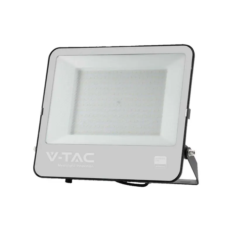 Faro LED V-TAC SMD Chip Samsung 200W Cavo 1m Colore Nero 6500K IP65 23444