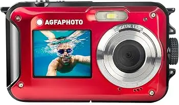 Fotocamera digitale AGFA WP8000 in rosso Resistente all'acqua