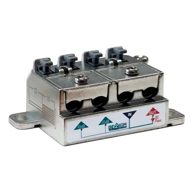 FRACARRO Derivatore a morsetto a 1 via con attenuazione 10dB della serie DEM in banda TV e Satellite (5-2400MHz).   287460