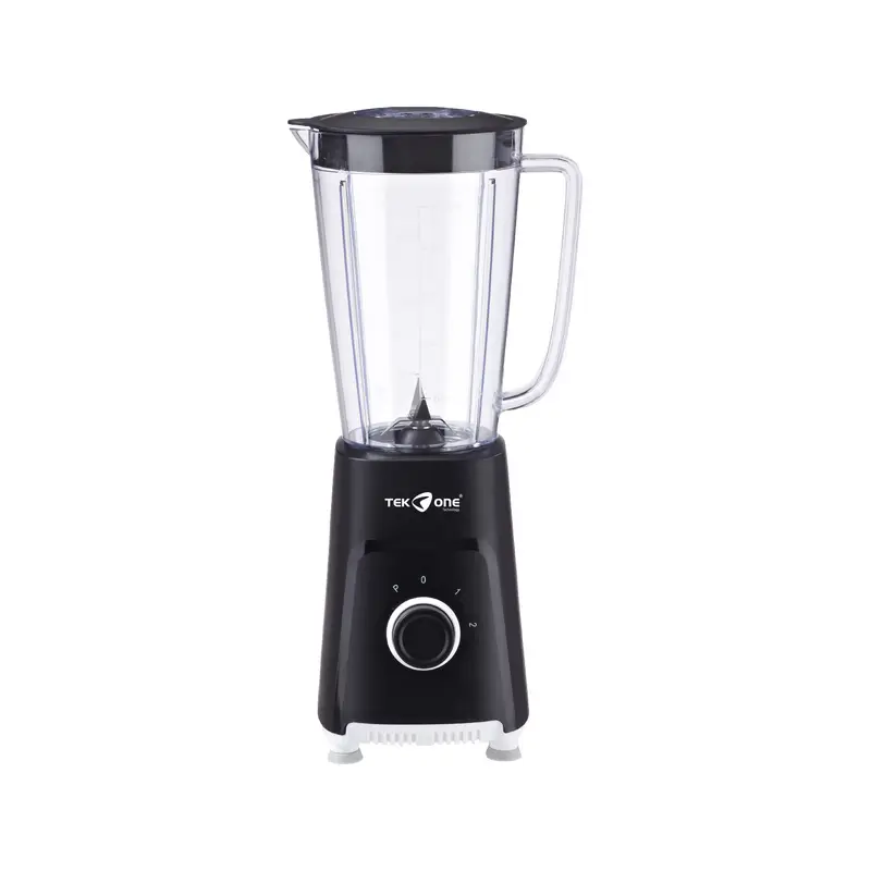 Frullatore Elettrico TekOne – 300W, 1L, Lame in Acciaio Inox, 3 Velocità nero