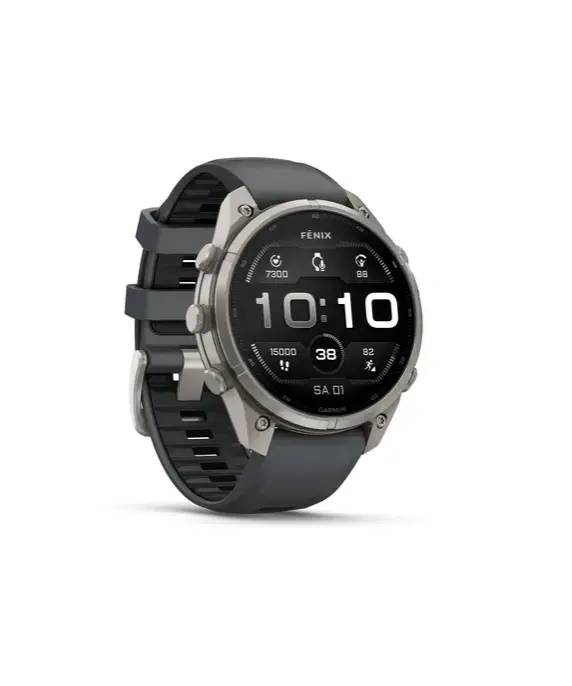 Garmin Fenix 9 Pro - 47 mm AMOLED Titan con QuickFit®-Silikon-Armband