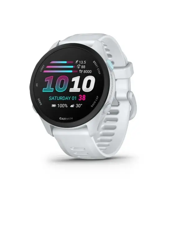 Garmin Forerunner® 70 bianco pietra/nero con sgancio rapido da 20 mm
