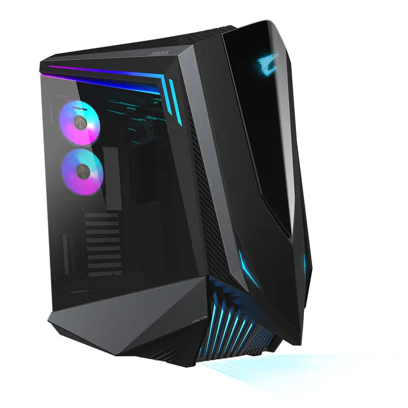 GIGABYTE AORUS C700 GLASS Case per PC – Full Tower, supporta fino a E-ATX e radiatori da 420 mm, 5 ventole da 120 mm preinstallate, USB 3.1 Tipo-C, RGB Fusion