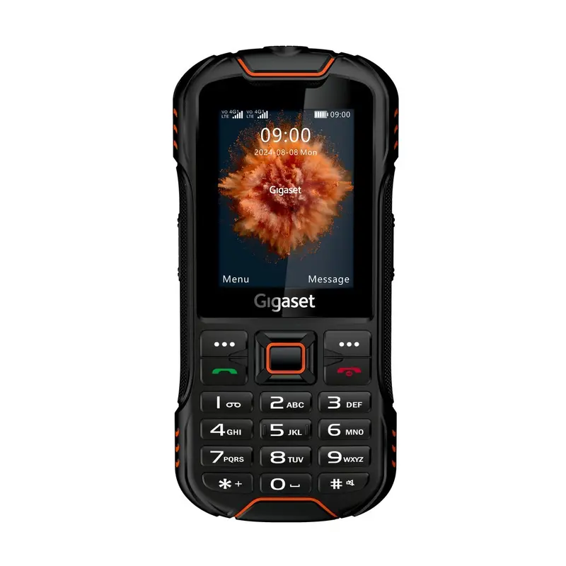 GIGASET GLX8 PLUS RUGERIZADO BLACK+ORANGE (S30853-H1250-R101)