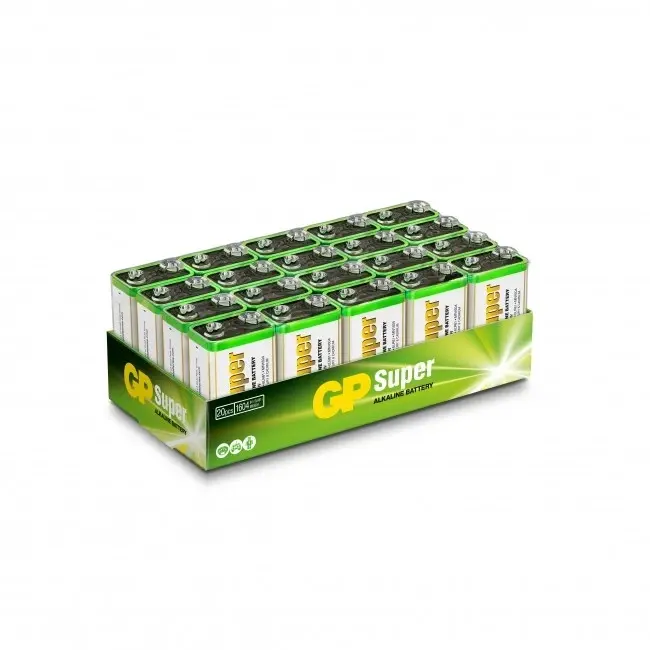Gp batteria 9 V alcalina 20 pz