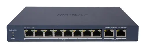 HIKVISION SWITCH SMART MANAGED POE 10/100 8 POE PORTS