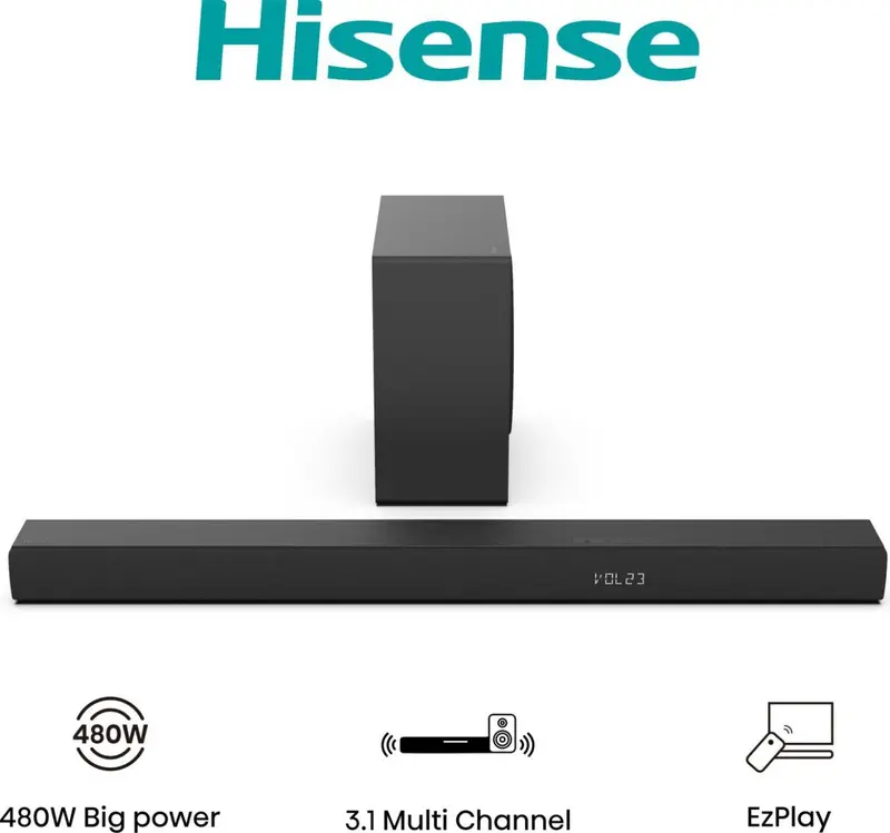 Hisense HS3100 Nero 3.1 canali 480 W