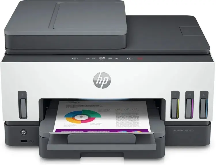 HP MULTIFUNZIONE INK A4 COLORE, SMART TANK 7605, 15PPM, ADF, FRONTE / RETRO, USB/WIFI, 4 IN 1