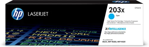 HP TONER CIANO 203X PER LJ PRO M254/ MFP M280/281 ALTA CAPACITA 2500 PAG