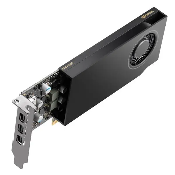 HP VGA QUADRO RTX A1000, 8GB GDDR6, PCIe 4.0x8, Mini Bracket, 4x mDP, STAFFA SFF, LOW PROFILE