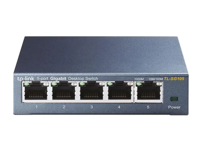 HUB SWITCH 5 PORTE GIGABIT METAL PN