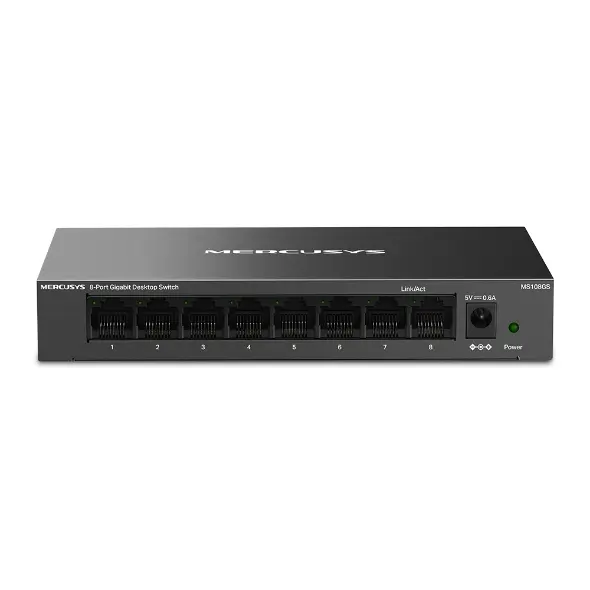 HUB SWITCH 8 PORTE GIGABIT MS108GS METAL CASE MERCUSYS