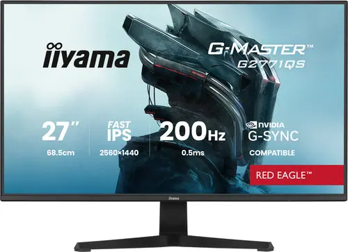 iiyama G-MASTER G2771QS-B1 Monitor PC 68,6 cm (27") 2560 x 1440 Pixel Wide Quad HD Nero