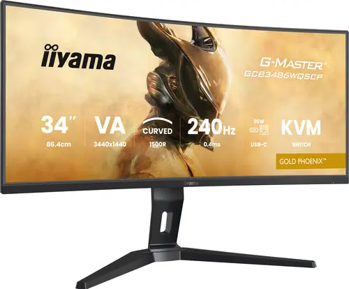 iiyama G-MASTER GCB3486WQSCP-B1 Monitor PC 86,4 cm (34") 3440 x 1440 Pixel UltraWide Quad HD Nero