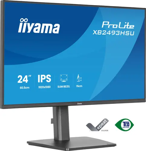 iiyama ProLite XB2493HSU-B1 Monitor PC 60,5 cm (23.8") 1920 x 1080 Pixel Full HD LED Nero