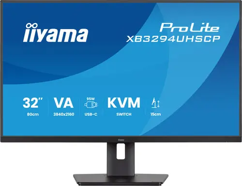 iiyama ProLite XB3294UHSCP-B1 Monitor PC 80 cm (31.5") 3840 x 2160 Pixel 4K Ultra HD Nero