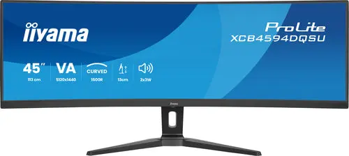 iiyama ProLite XCB4594DQSU-B1 Monitor PC 113 cm (44.5") 5120 x 1440 Pixel Dual QHD LED Nero