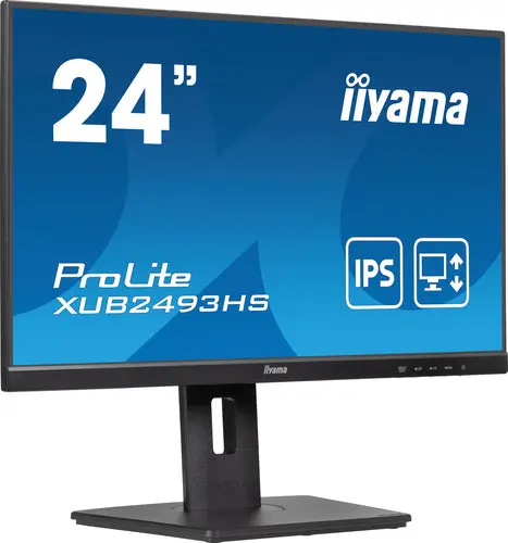 iiyama ProLite XUB2493HS-B6 Monitor PC 60,5 cm (23.8") 1920 x 1080 Pixel Full HD LED Nero