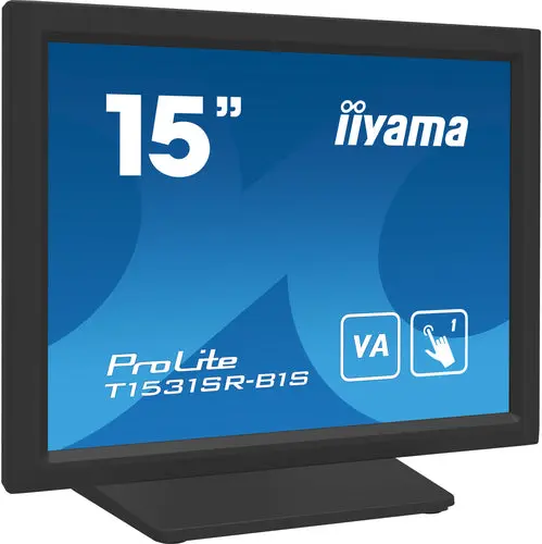 iiyama T1531SR-B1S Monitor PC 38,1 cm (15") 1024 x 768 Pixel XGA LCD Touch screen Nero