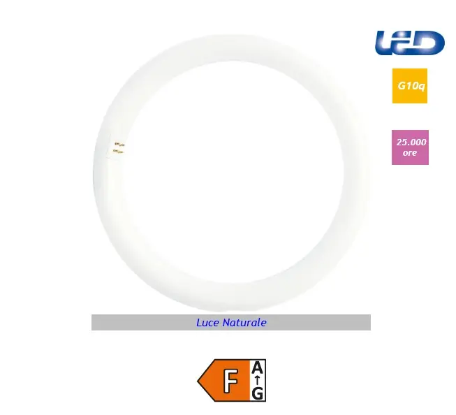 Imperia Circolina a led G10Q 18W 4000K LUCE NATURALE d.30 cm 207086
