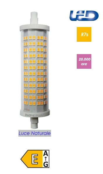 Imperia Lampadina Led R7S Lineare Lunga 19W 2500LM 4000K 213261