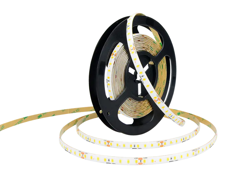Imperia STRIP LED 2835 IP65 10W/m 1240lm/mt 24V DC 3000K luce calda 8mm 5mt 210963