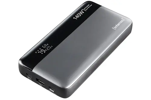 INTENSO POWER BANK HE25000 140 W, CARICA FINO 3 DISPOSITIVI, GRIGIO NERO