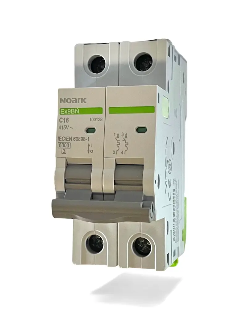 Interruttore Automatico magnetotermico Bipolare Ex9BN 2P 16A 6K Noark 100128