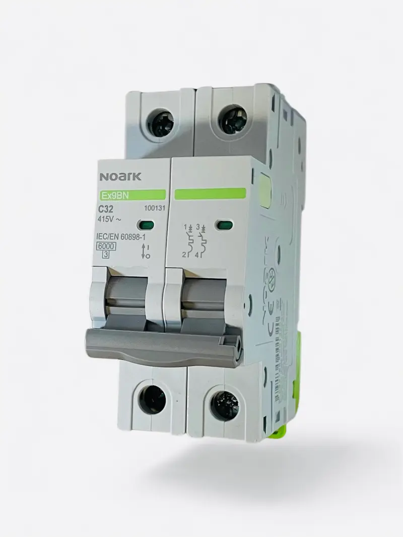 Interruttore Automatico magnetotermico Bipolare  Ex9BN 2P  32A 6K Noark  100131