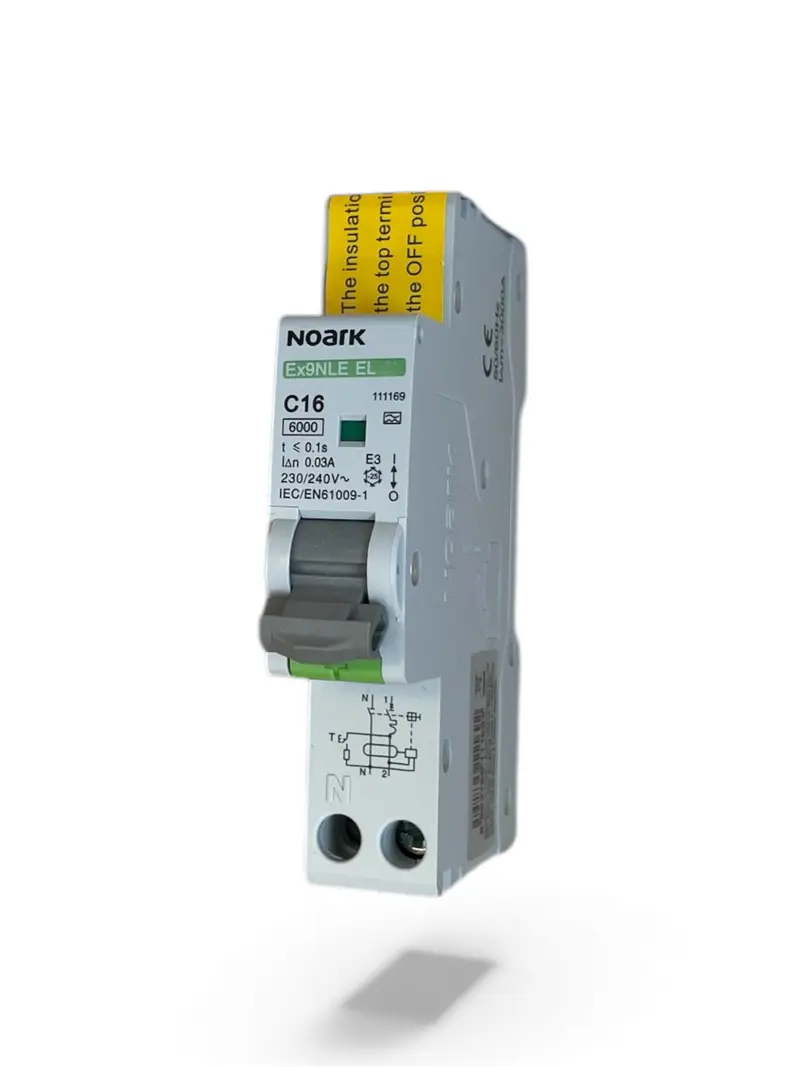 Interruttore magnetotermico differenziale Ex9NLE EL 1PN C16 30mA TIPO A a un modulo 6K 111169