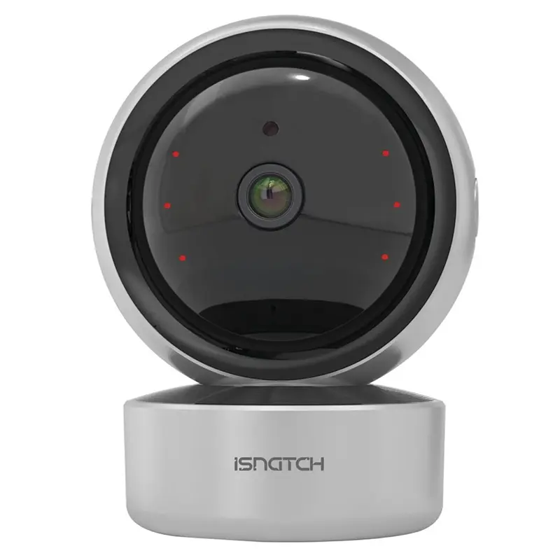 iSnatch HeyCam Pro 2K Telecamera IP Wi-fi smart motorizzata da interno FHD 1080p con Micro SD, LED infrarossi per visione notturna e rilevatore di movimento