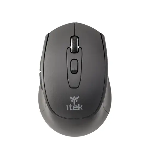 ITEK MOUSE CLK W24B  WIRELESS 2.4G  BLUETOOTH  OTTICO  1600 DPI  6 TASTI  SILENT  SWITCH ERGONOMICO