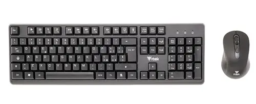 ITEK TASTIERA + MOUSE DEC W01 WIRELESS 2.4G MOUSE OTTICO 1600DPI TASTIERA MEMBRANA 105 TAST