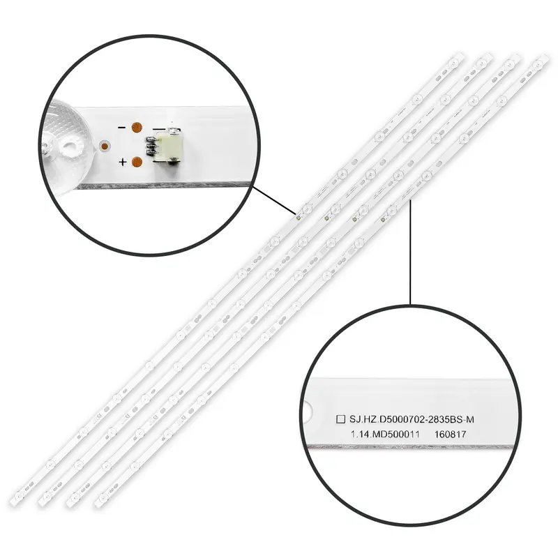 Kit 5 Barre strip 11 LED TV Akai BARLED-AKAI-D5000702 set per manutenzione e riparazione SJ.HZ.D5000702-2835BS-M AKTV5020TSMART