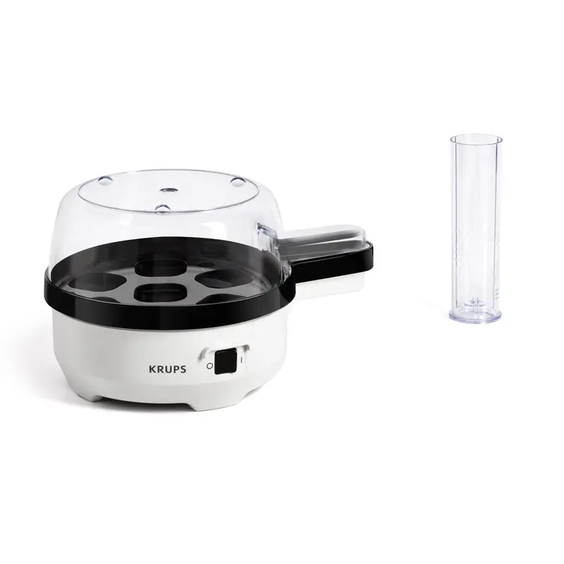 Krups EG233115 Pentolino per uova 7 uovo/uova Nero, Bianco