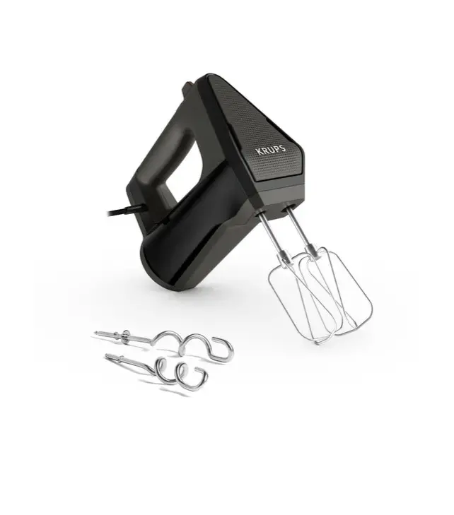 Krups GN6028 3Mix 6000 Handmixer 600 Watt schwarz