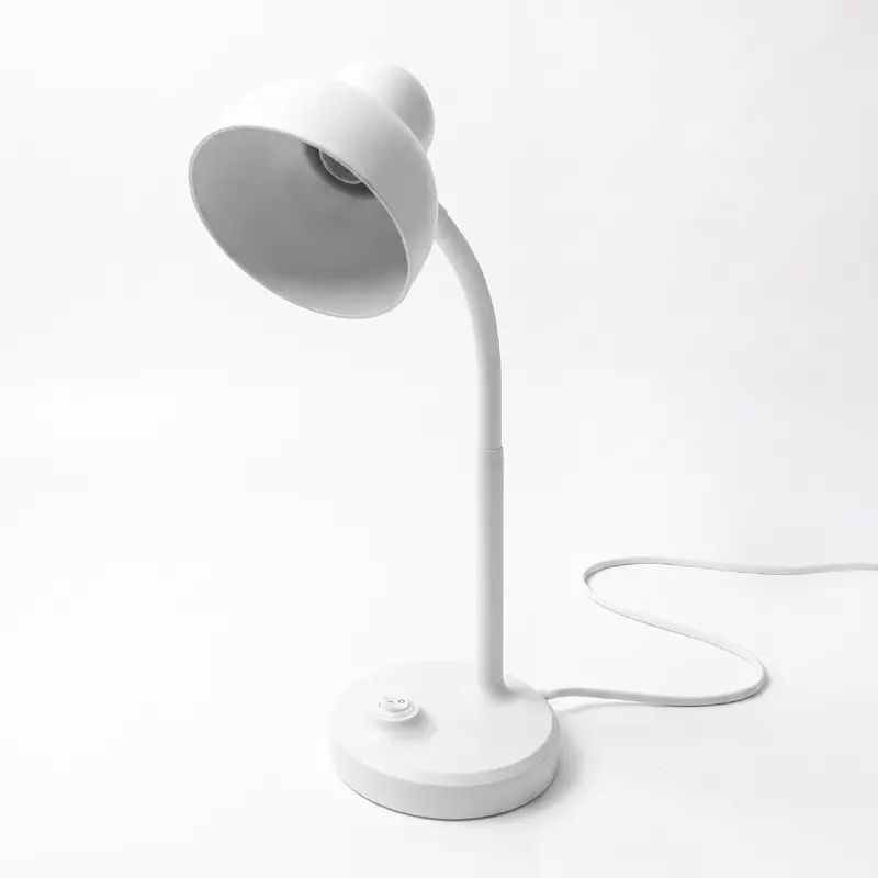 Lampada da Tavolo E14 con Collo Flessibile e Interruttore