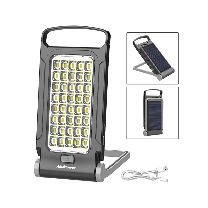 Lampada portatile con carica USB + pannello solare