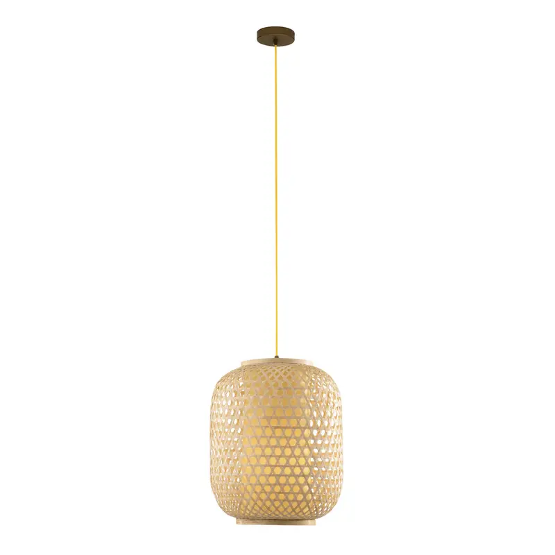 Lampadario a sospensione ZEN in bambù naturale 30 cm. 1XE27 30X30X120CM I-ZEN-S-S
