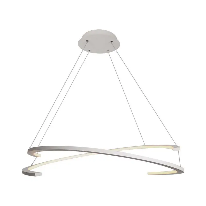Lampadario LED V-TAC a Sospensione con 2 Mezzaluna 48W Colore Bianco 80*120cm 4000K Triac Dimmerabile 3000K SKU 14987