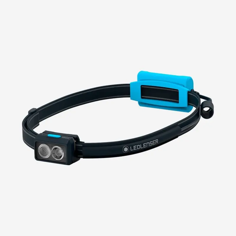 LED lenser neo 3 black/blue con fascia toracica